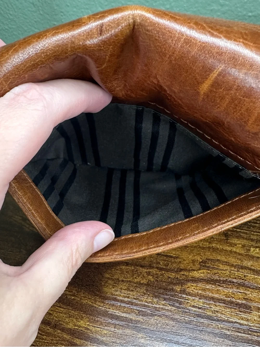 Frye Brown Genuine Leather Mini Crossbody Saddle Bag | Soft Leather